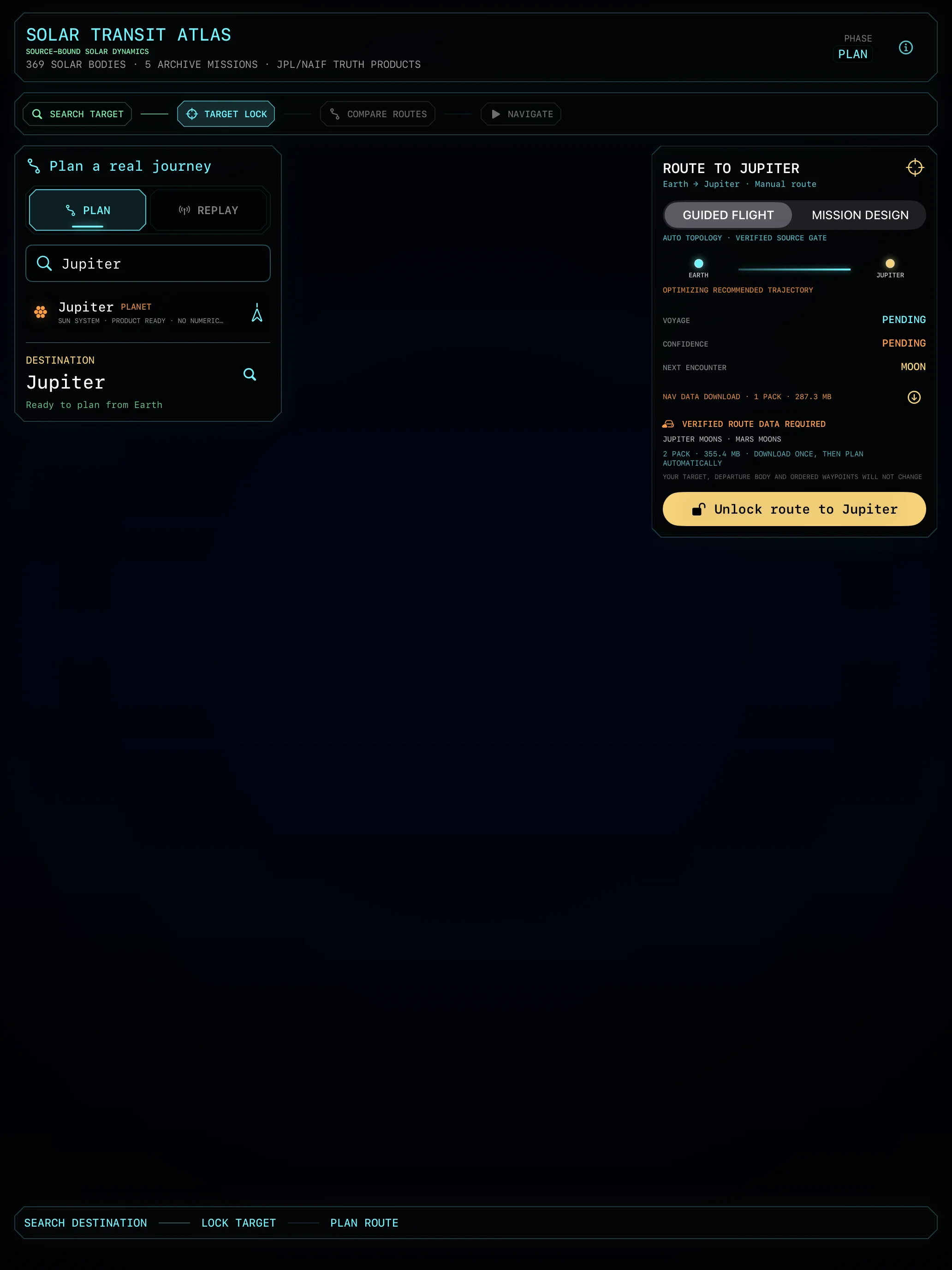 Sol Atlas multi-waypoint route planning interface
